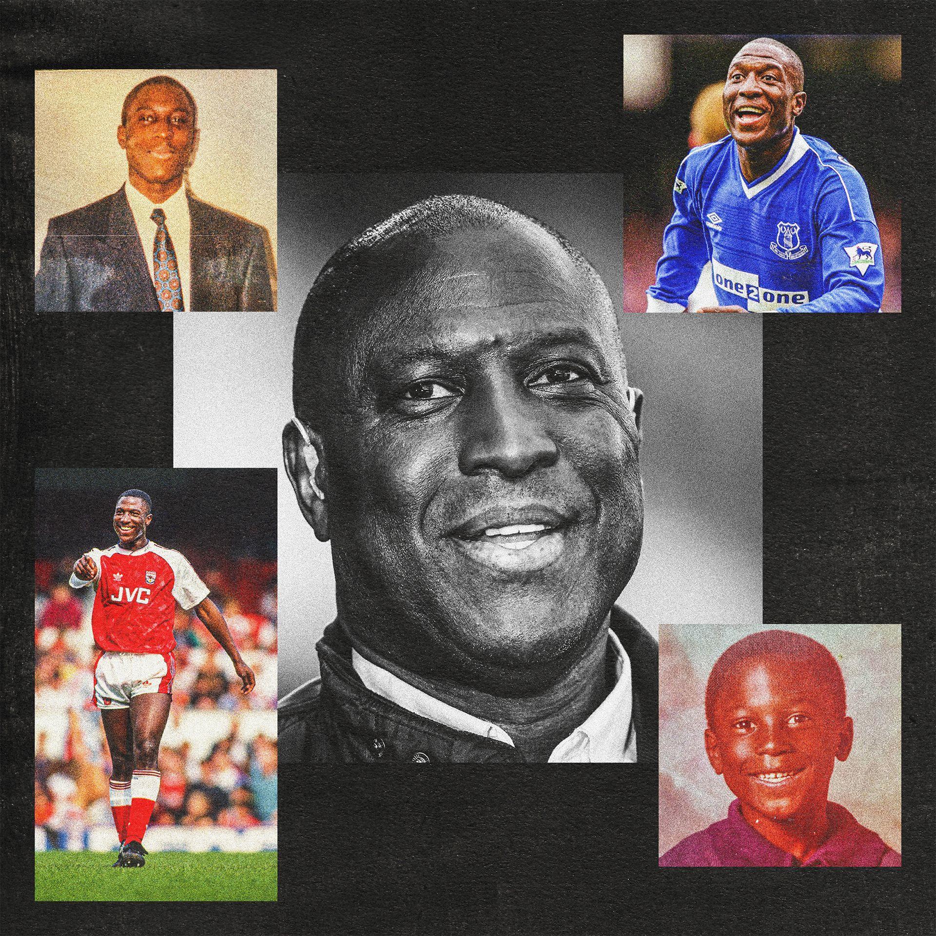 An image of Kevin Campbell from throughout various stages of his life