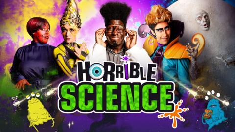 Horrible Science logo and characters