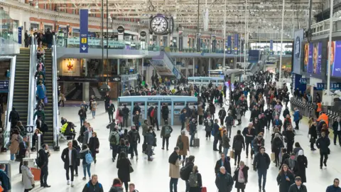 PA Media Waterloo station 12 March 2020