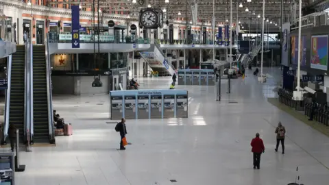PA Media Waterloo station, 25 March 2020