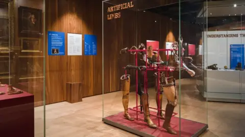 Wellcome Collection Artificial limbs on display at the Wellcome Collection