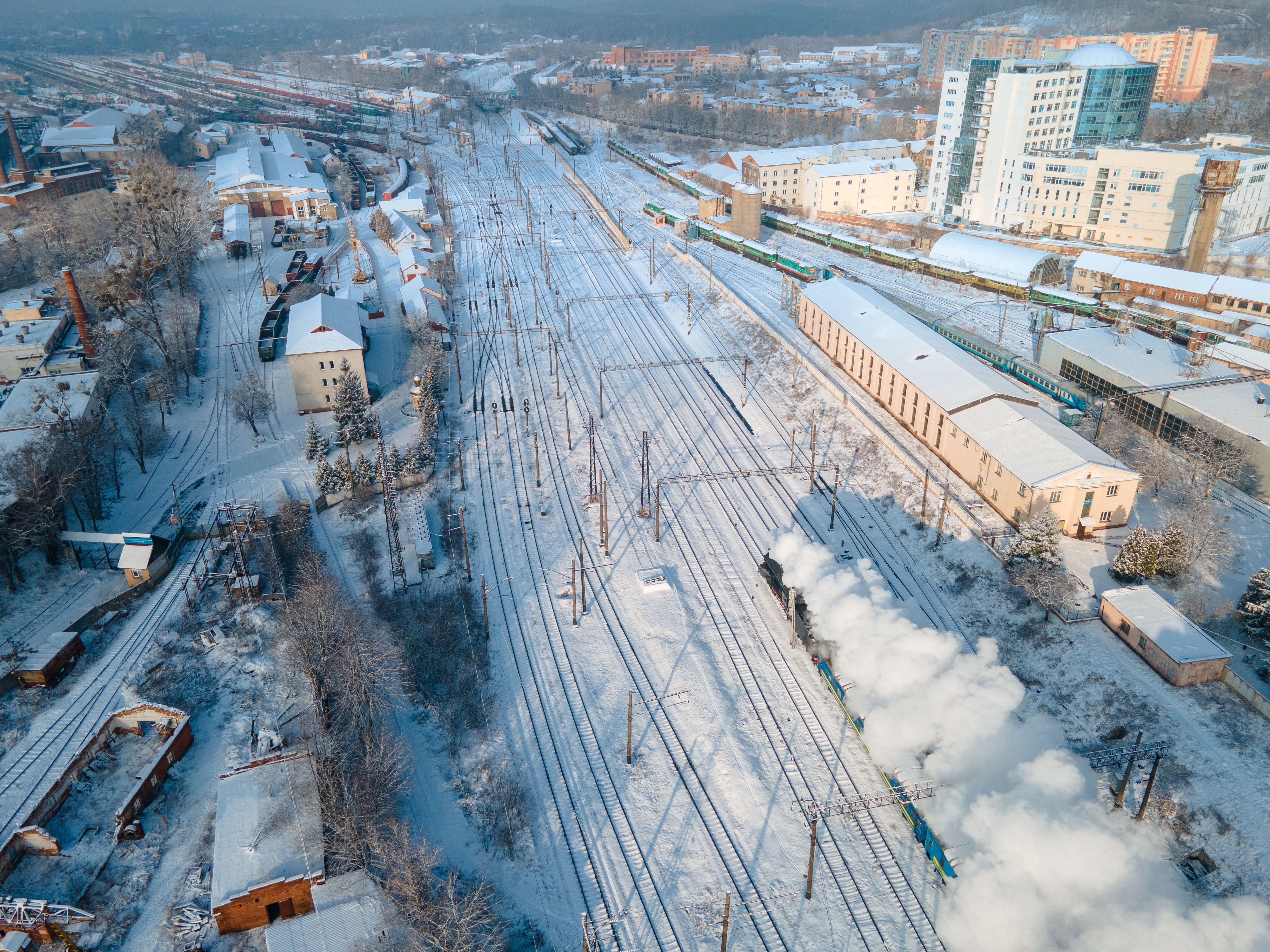 Russias War On Ukraine Topic Page Cover An Empty Train Station In Lviv Urkaine