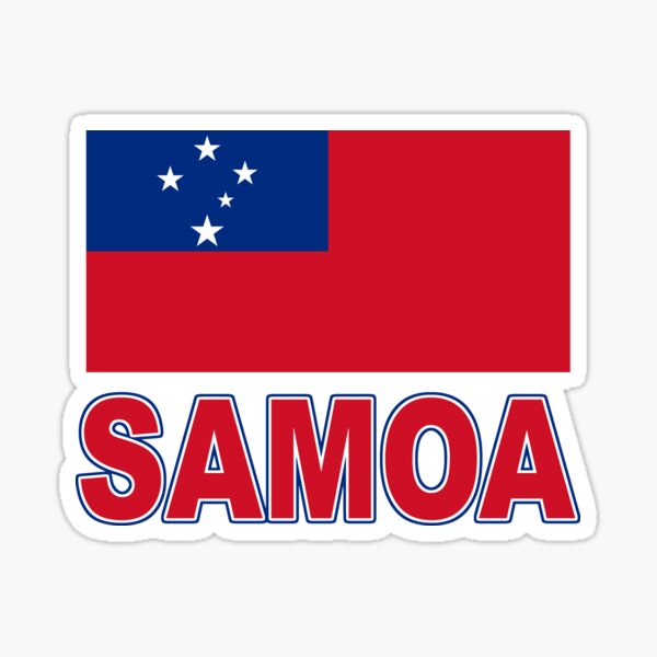 Aperçu de l'œuvre The Pride of Samoa - Samoan National Flag Design créée et vendue par Chunga.