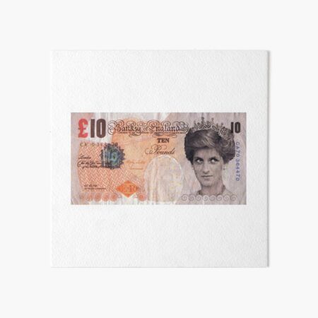 Artikelvorschau, Banksy Prinzessin Diana 10-Pfund-Scheinbild entworfen und verkauft von ThatMerchStore.