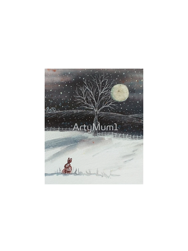 Thumbnail 4 of 4, Graphic T-Shirt, Snowy Night designed and sold by ArtyMum1.