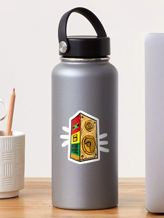 Imagen 1 de 3, Pegatina con la obra Roots Reggae Music Sound System, diseñada y vendida por Músico Ilustre.