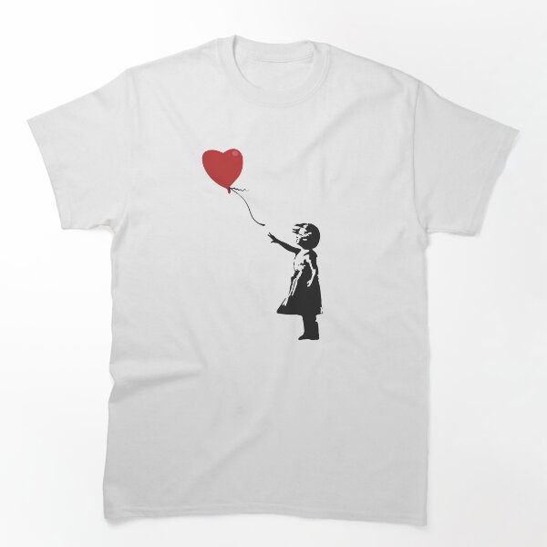 Aperçu de l'œuvre Fille avec un ballon - Graffiti de Banksy créée et vendue par portokalis.