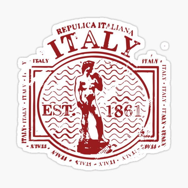 Aperçu de l'œuvre Cachet de la poste d'Italie – Timbre de voyage vintage créée et vendue par bubbliciousart.
