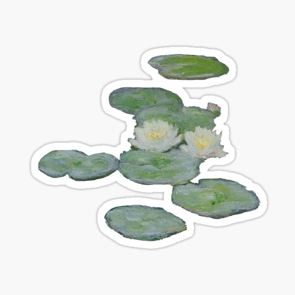 Aperçu de l'œuvre "Water Lillies, effet de soirée" de Monet créée et vendue par laurens-doodles.