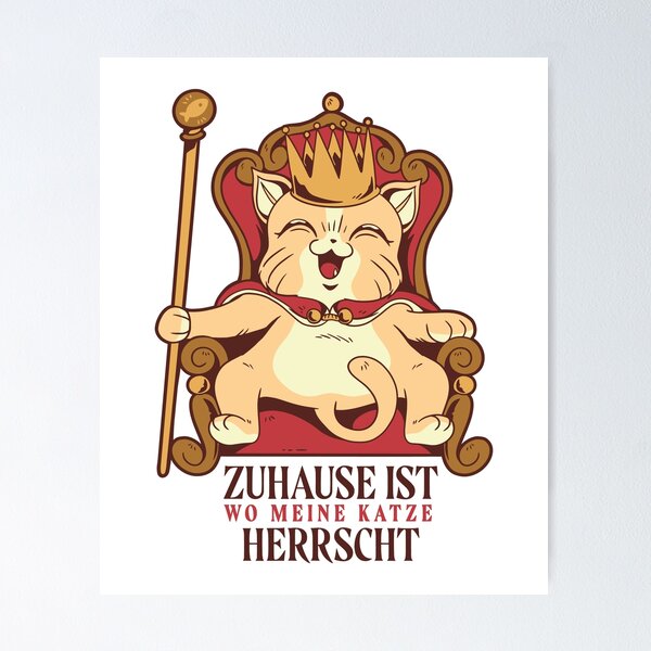 Artikelvorschau, Zuhause ist wo meine Katze Herrscht entworfen und verkauft von o2bshirt.