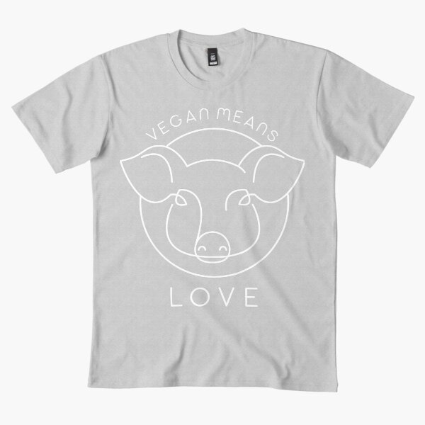 Artikelvorschau, Vegan bedeutet Liebe entworfen und verkauft von oskyposters.