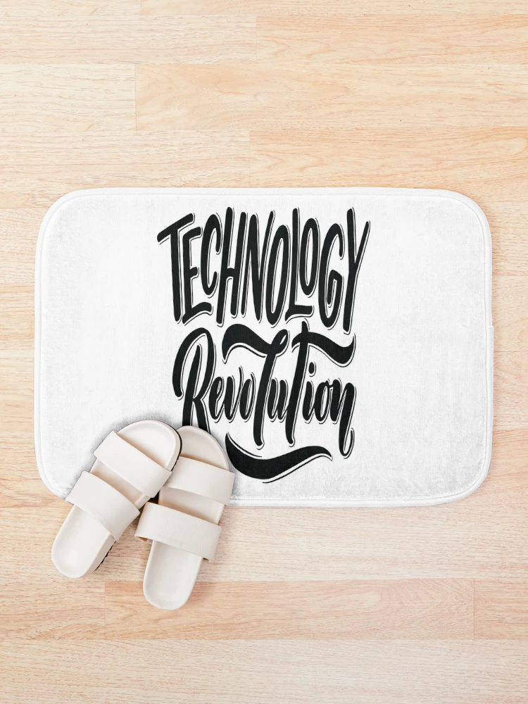 Thumbnail 1 of 6, Bath Mat, Technology Revolution Gadgets And Technology designed and sold by ProjectX23.