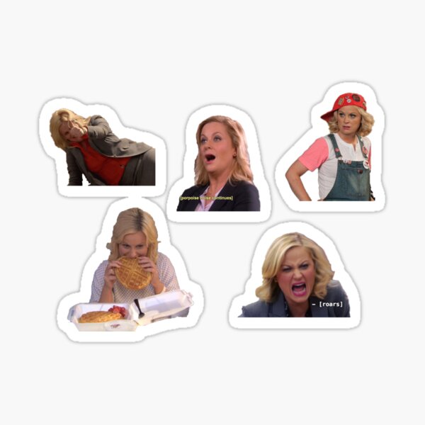 Aperçu de l'œuvre pack d'autocollants de Leslie Knope créée et vendue par j. elizabeth.
