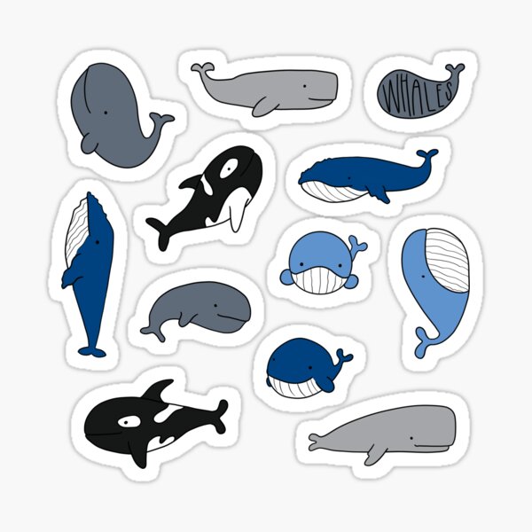 Item preview, Lindo diseño simple de ballena designed and sold by Sarah Vo.