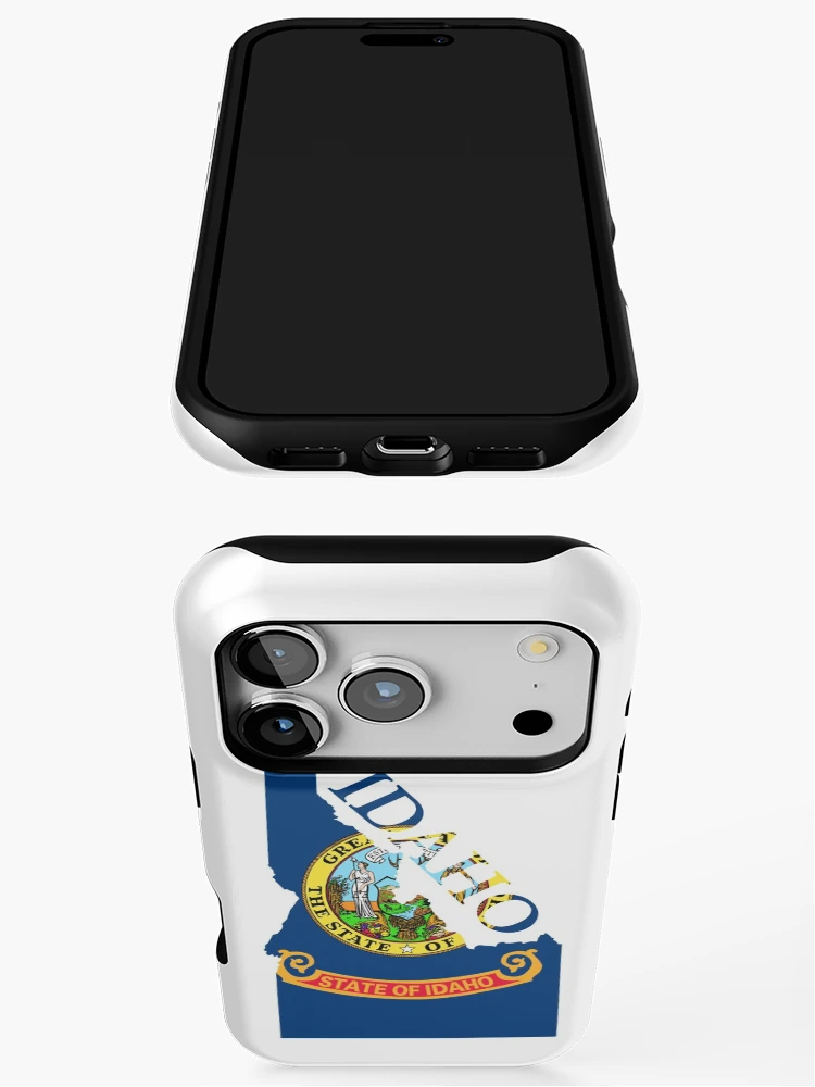 Thumbnail 3 of 4, iPhone Case, Idaho map flag designed and sold by marosharaf.