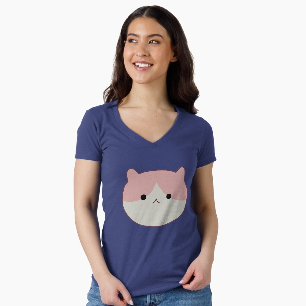 Aperçu de l'œuvre T-shirt moulant col V créée et vendue par ValentinaHramov.