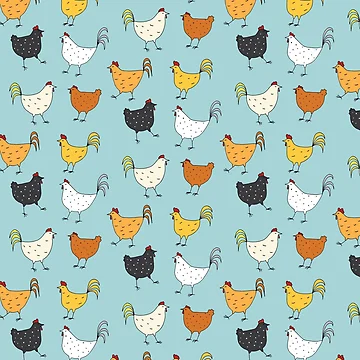 Artwork thumbnail, Chicken Pattern by Holly Astle