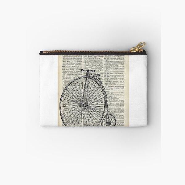 Item preview, Bicicleta de Penny Farthing de la vendimia, arte del diccionario del monocycle designed and sold by DictionaryArt.