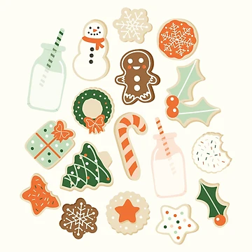 Artwork thumbnail, Christmas Cookies by Allison Romero Design