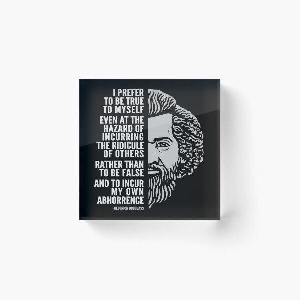 Artikelvorschau, Frederick Douglass Inspirational Zitat: True To Myself entworfen und verkauft von Elvin Dantes.