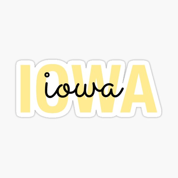Aperçu de l'œuvre Iowa jaune et noir créée et vendue par peyton1723.