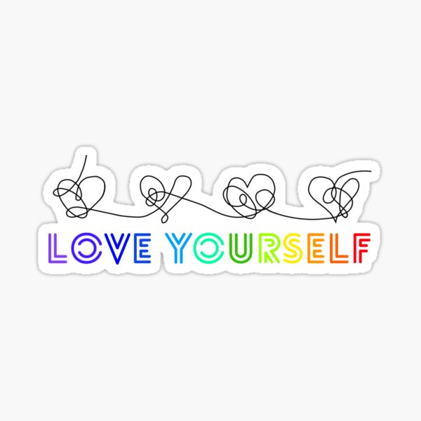 Item preview, Bangtan Ámate a ti mismo arcoiris designed and sold by NoonaStudio.