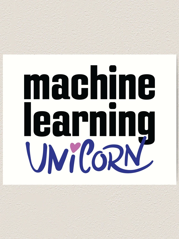 Thumbnail 1 of 3, Art Print, Machine Learning Unicorn designed and sold by ProjectX23.