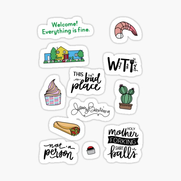 Artikelvorschau, Kunst aus der TV-Serie „The Good Place“ entworfen und verkauft von lettersofjoy.