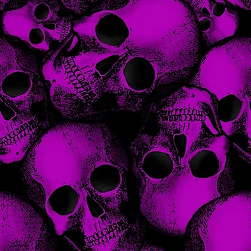Aperçu de l'œuvre Crânes violets de BlueMothShop