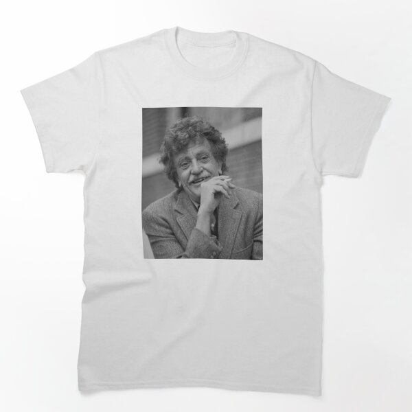 Artikelvorschau, Kurt Vonnegut Schwarz-Weiß-Porträt entworfen und verkauft von yungbean.