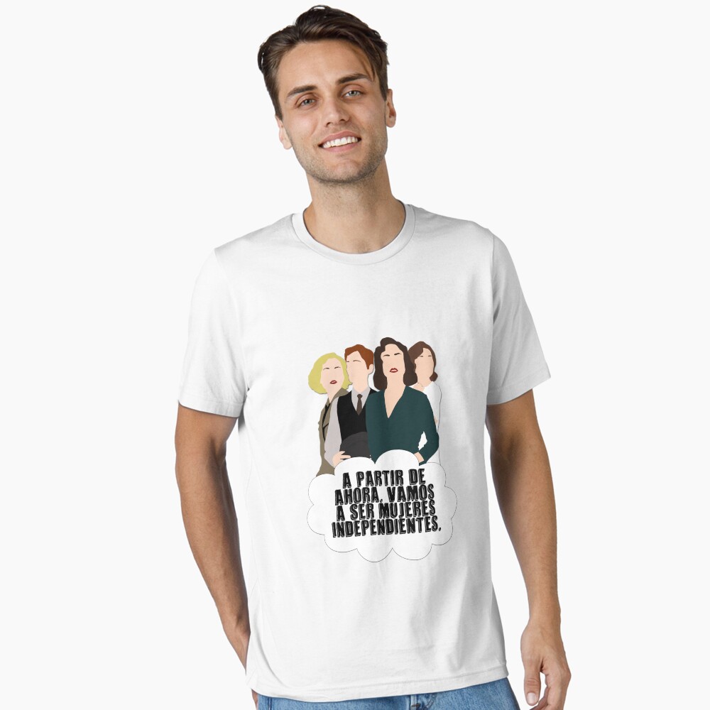 Vista previa del artículo con la obra «Camiseta esencial», diseñado y vendido por MaiSeries.