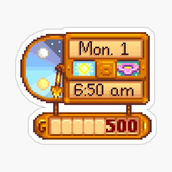 Item preview, Stardew Valley Day Cycle designed and sold by Morgan Reveal Studios.