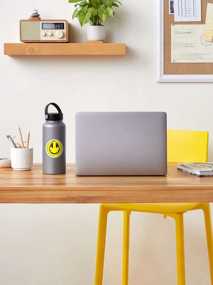 Thumbnail 2 of 3, Sticker, Headphones wire plug designed and sold by LaundryFactory.