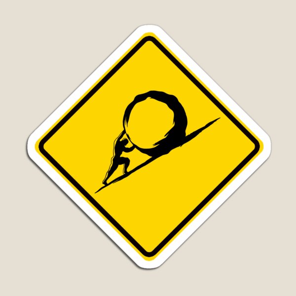 Artikelvorschau, Sisyphus Crossing entworfen und verkauft von Absurdist Memer.