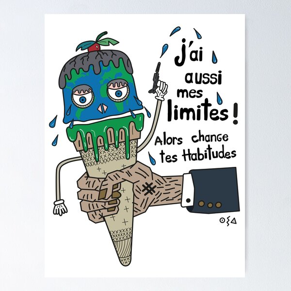 Aperçu de l'œuvre GLACE POUR LE CLIMAT créée et vendue par AleskiShop.
