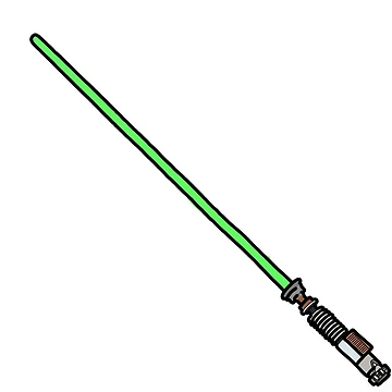 Artwork thumbnail, Green Lightsaber by Sara Bee