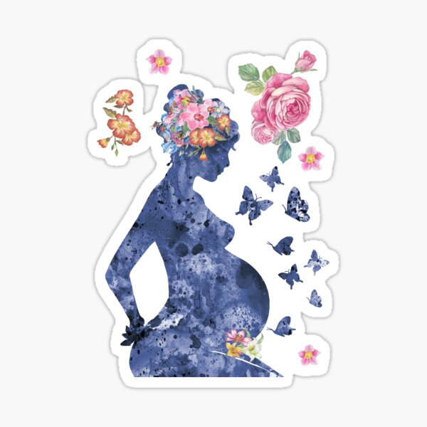 Aperçu de l'œuvre Grossesse, femme enceinte créée et vendue par Rosaliartbook.
