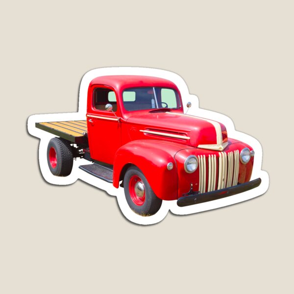 Item preview, Camioneta pickup antigua de cama plana Ford 1947 designed and sold by KWJphotoart.