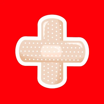 Artwork thumbnail, First Aid Kit Plaster - Red by XOOXOO