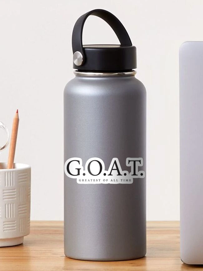 Thumbnail 1 of 3, Sticker, GOAT greatest of all time designed and sold by Biddy Dev.