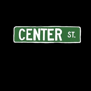 Artwork thumbnail, Center street sign by emmahodges