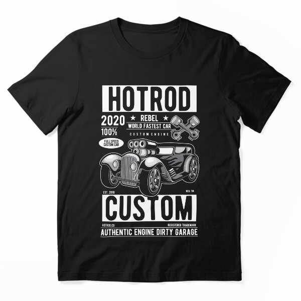 Artikelvorschau, Hotrod Rebel World schnellstes Auto entworfen und verkauft von Cheap Women's Shirts.