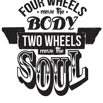 Artwork thumbnail, Two Wheels Move the Soul: Black by jackwilin