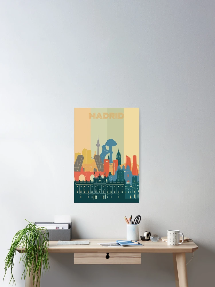 Thumbnail 2 of 3, Poster, madrid skyline designed and sold by BekimART2.