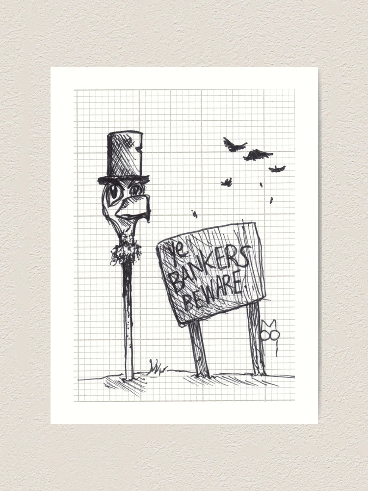 Thumbnail 1 of 3, Art Print, A Warning designed and sold by sawardfish.