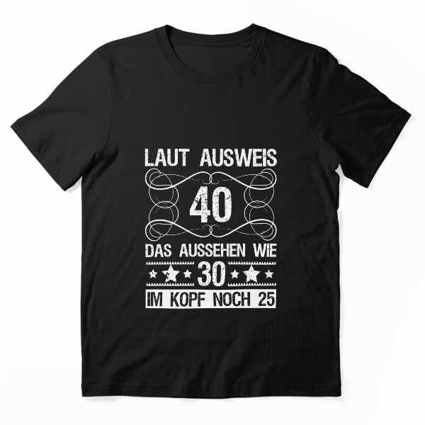 Artikelvorschau, Lustiger Spruch 40. Geburtstag Geschenk Mann Frau 40 Jahre alt entworfen und verkauft von Victorias-Art.