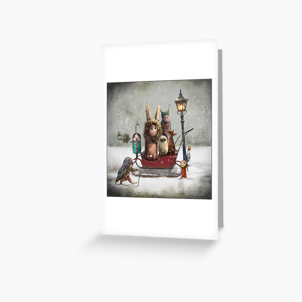 Vista previa del artículo con la obra «Tarjetas de felicitación», diseñado y vendido por Matylda Konecka Illustrations.