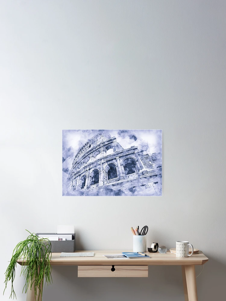 Thumbnail 2 of 3, Poster, Colosseum, Rome designed and sold by AM FineArtPrints.