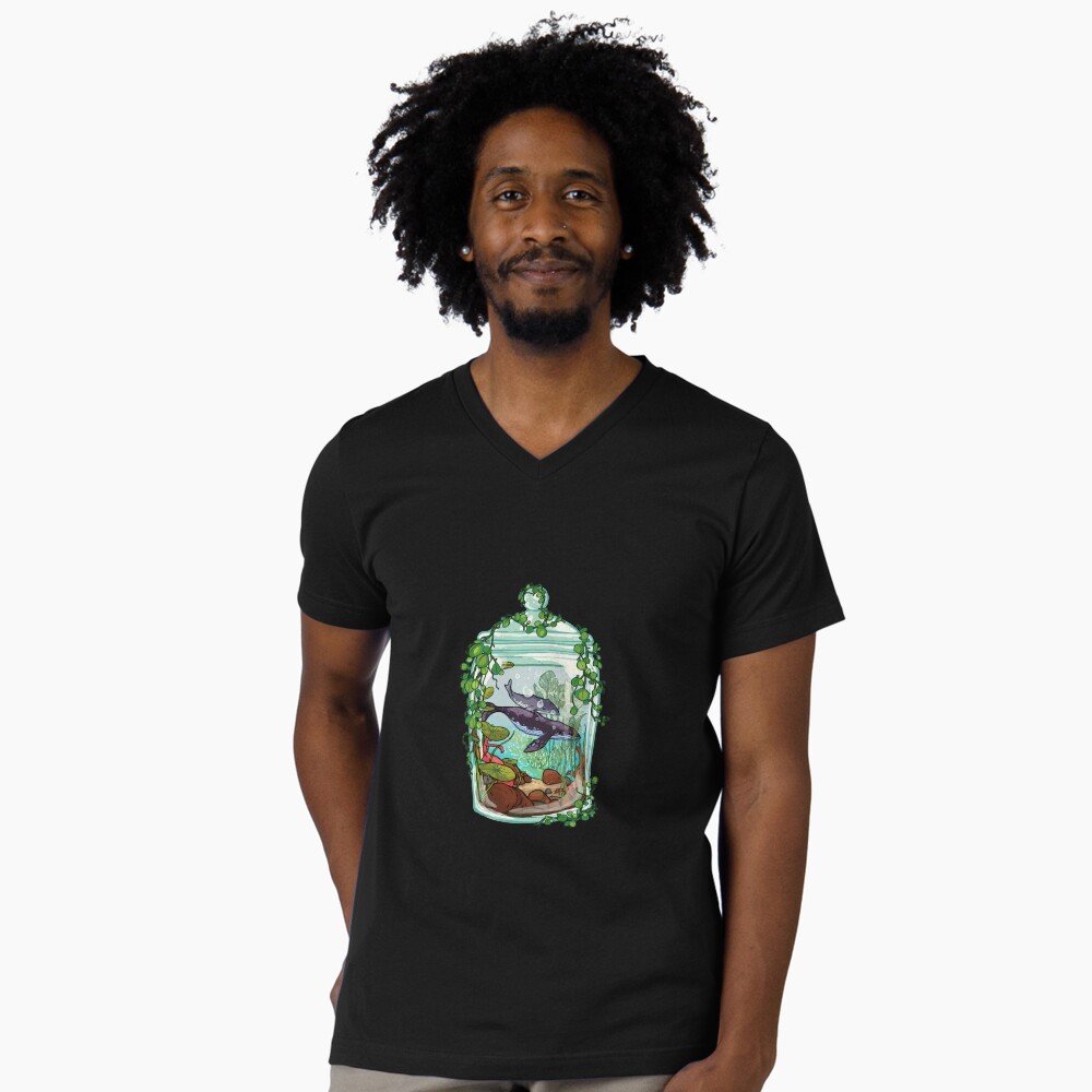Aperçu de l'œuvre T-shirt col V créée et vendue par SingDoodle.
