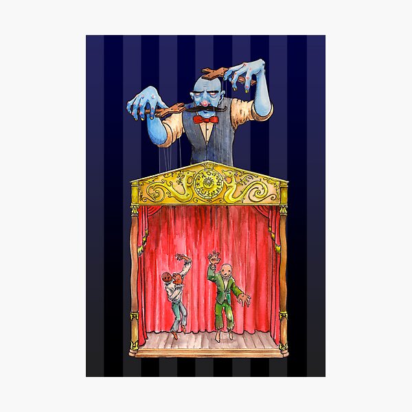 Aperçu de l'œuvre The Puppeteer and the eternal show créée et vendue par drono.
